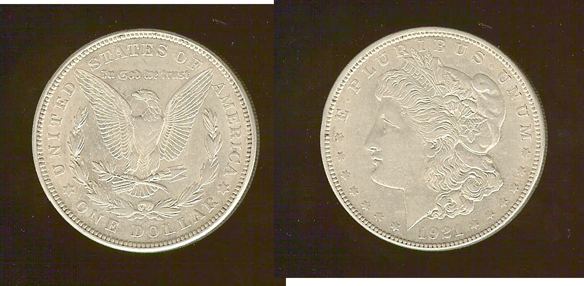 USA $1 1921D EF+